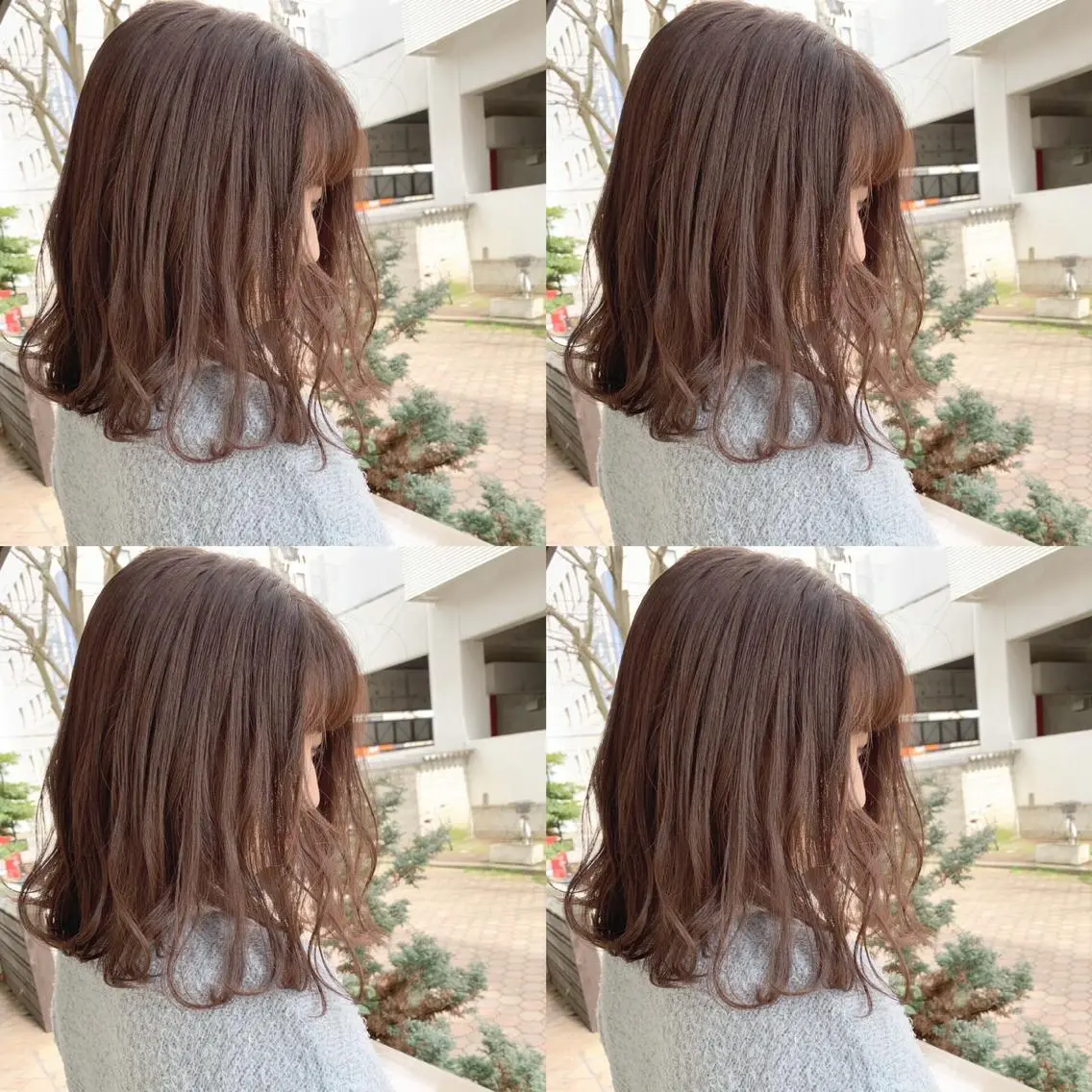 ミディアム カラー パーマ 艶髪・酸性ストレート フリツのヘアスタイル