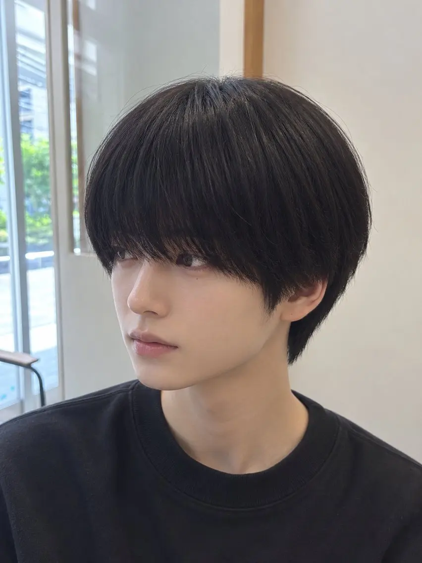 メンズ マッシュ Cocoro 艶カラー🎀のヘアスタイル
