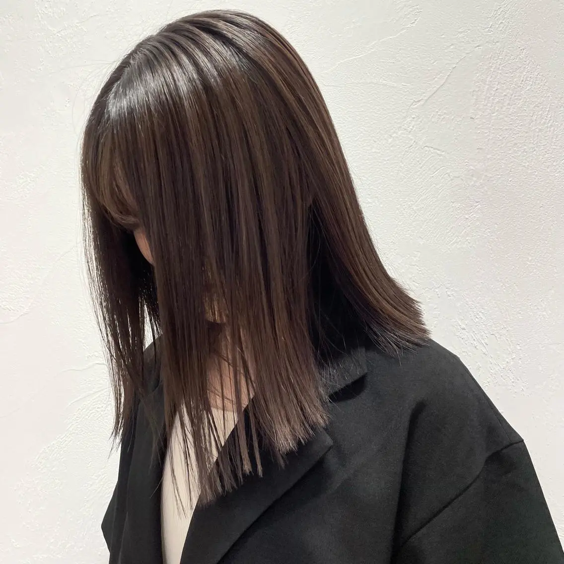 ミディアム 盛れる透明感カラー・ momokaのヘアスタイル