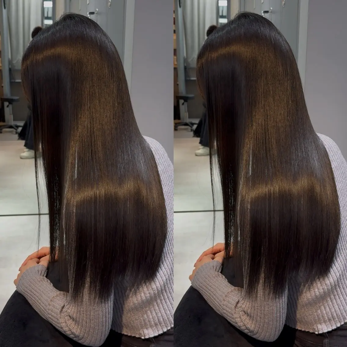 ロング カラー ブリーチ 透明感カラー 髪質改善 韓国風ヘア 似合わせカット カット ヘアカラー 縮毛矯正 新宿/髪質改善支持率 No.1💍yasuのヘアスタイル