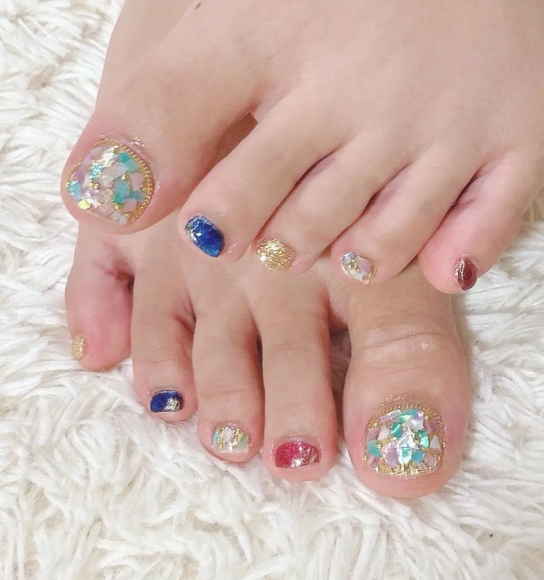 ネイル フットネイル 持ち込み ネイルサロン Belleのネイルデザイン