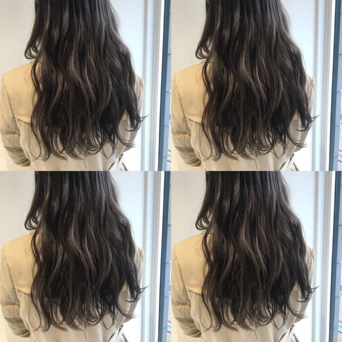 ロング カラー 小栗 麻衣のヘアスタイル