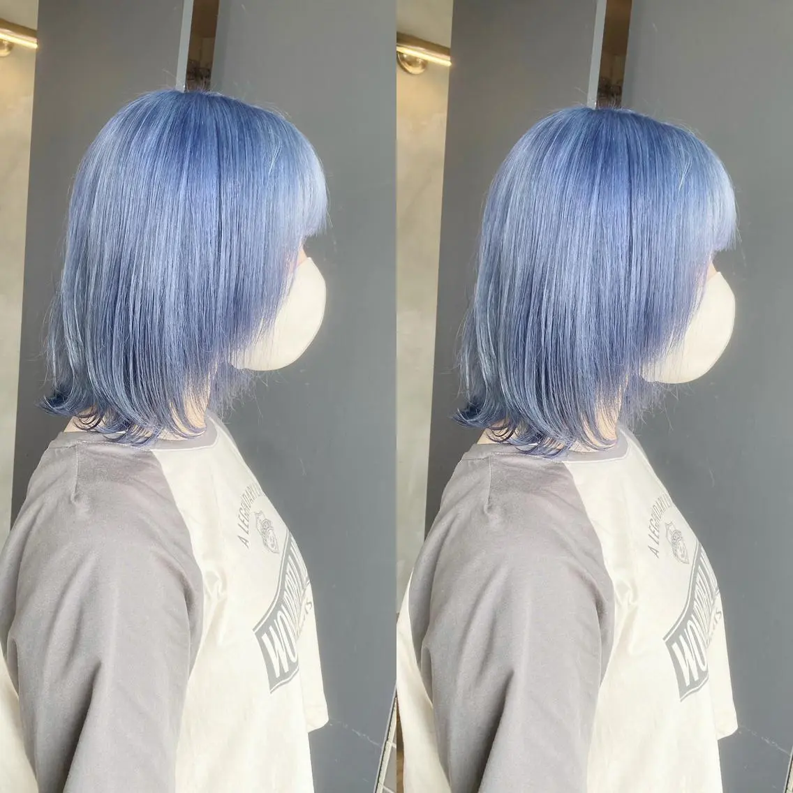 ミディアム カラー ヘアカラー トリートメント yoriダブルカラー 代表すがわらのヘアスタイル