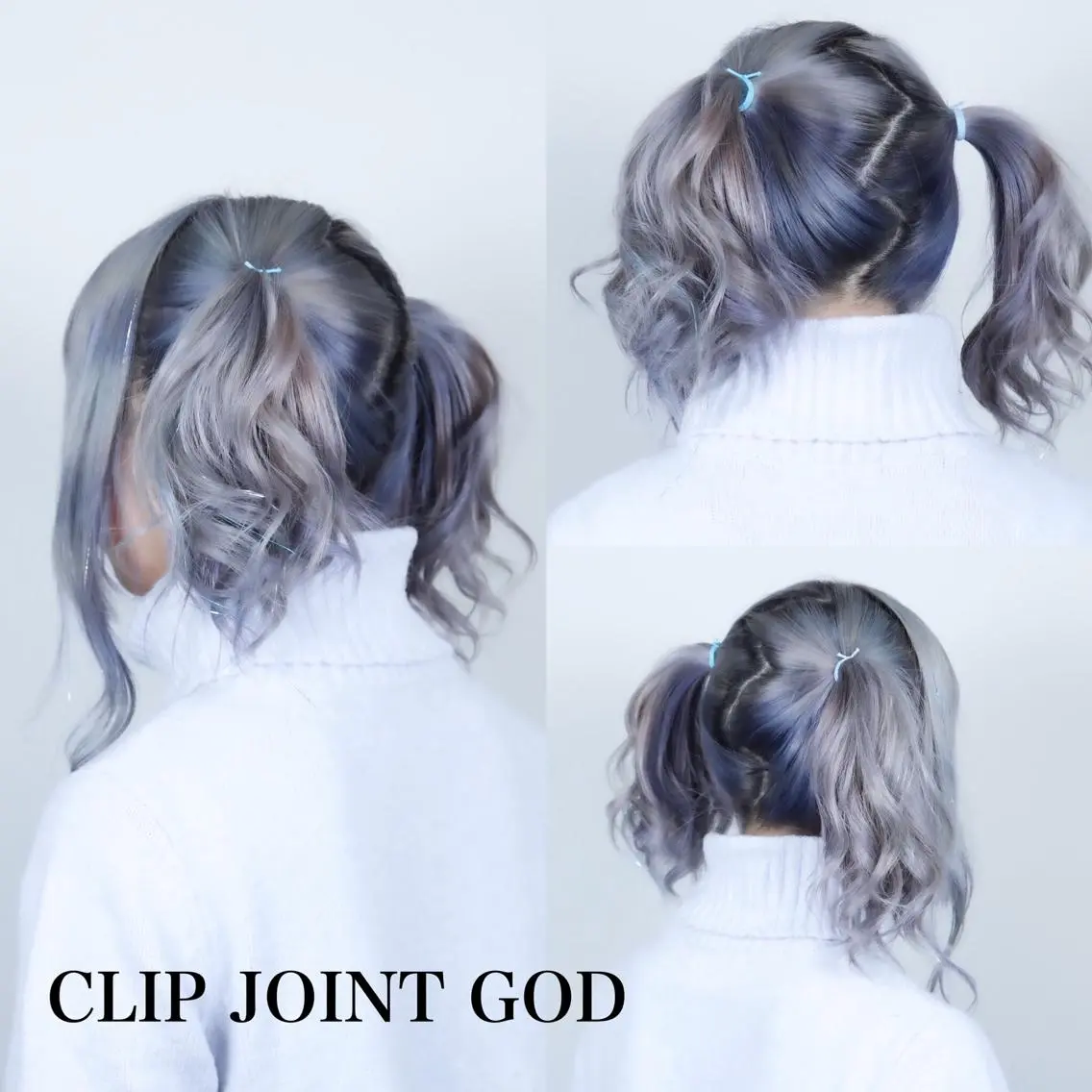 ミディアム カラー ネイビーカラー シルバー ヘアカラー 今泉 周のヘアスタイル