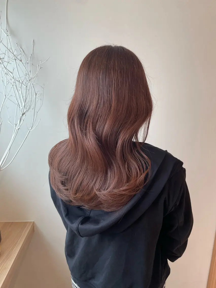 セミロング カラー ヘアカラー トリートメント Osoko Hiyoriのヘアスタイル