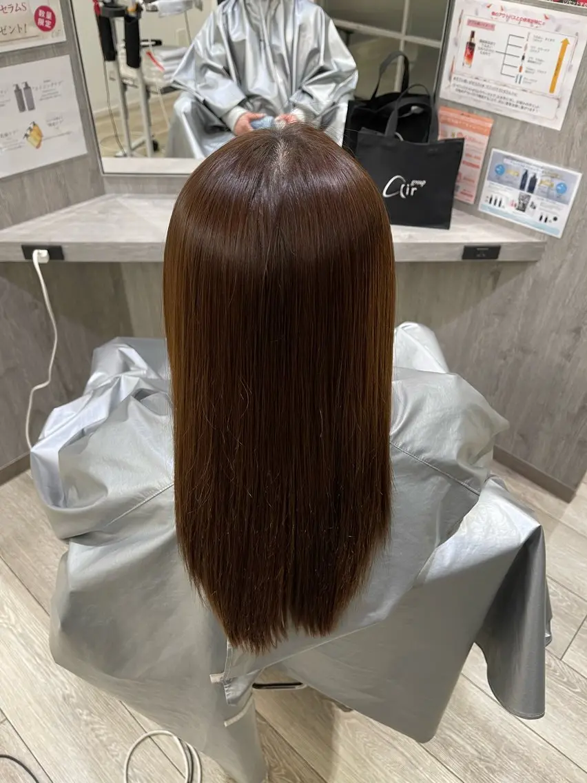 セミロング パーマ 縮毛矯正 縮毛矯正 縮毛矯正/パーマ/ 高谷颯馬のヘアスタイル