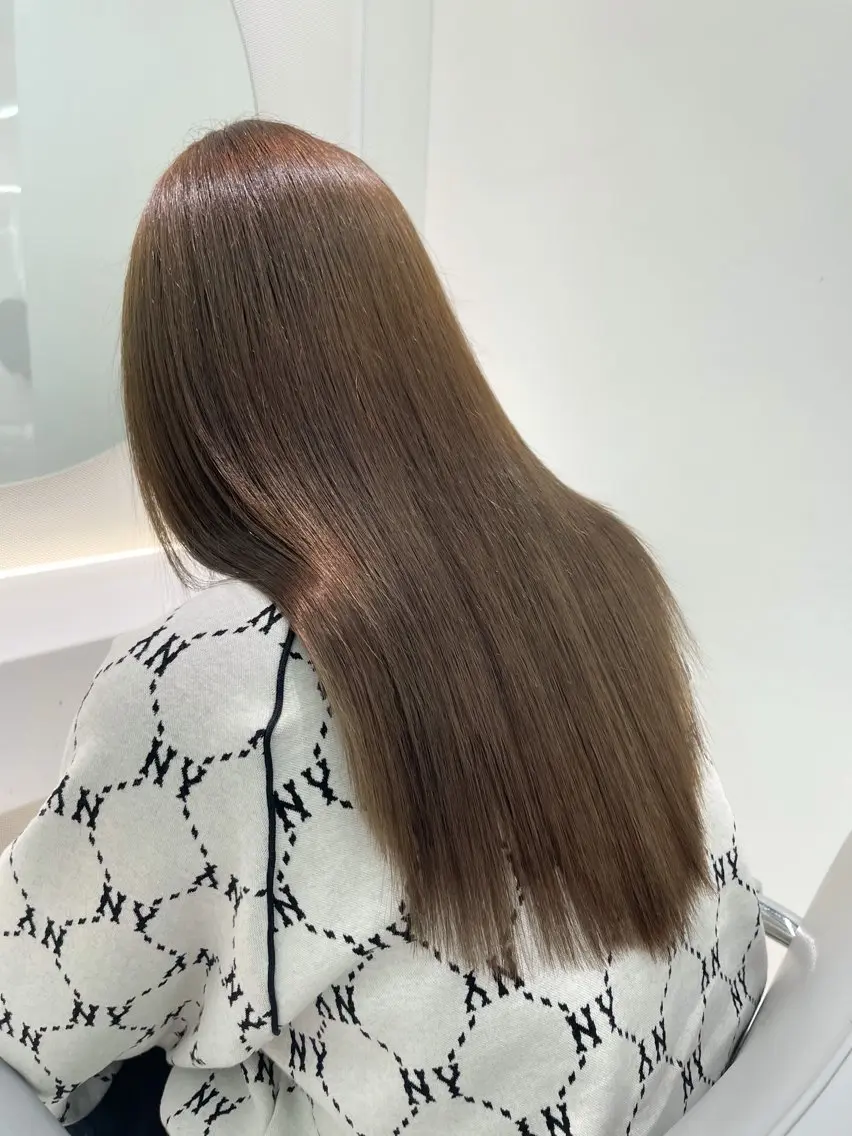 セミロング カラー ベージュカラー オリーブベージュ トリートメント /カラー/NAOKIのヘアスタイル