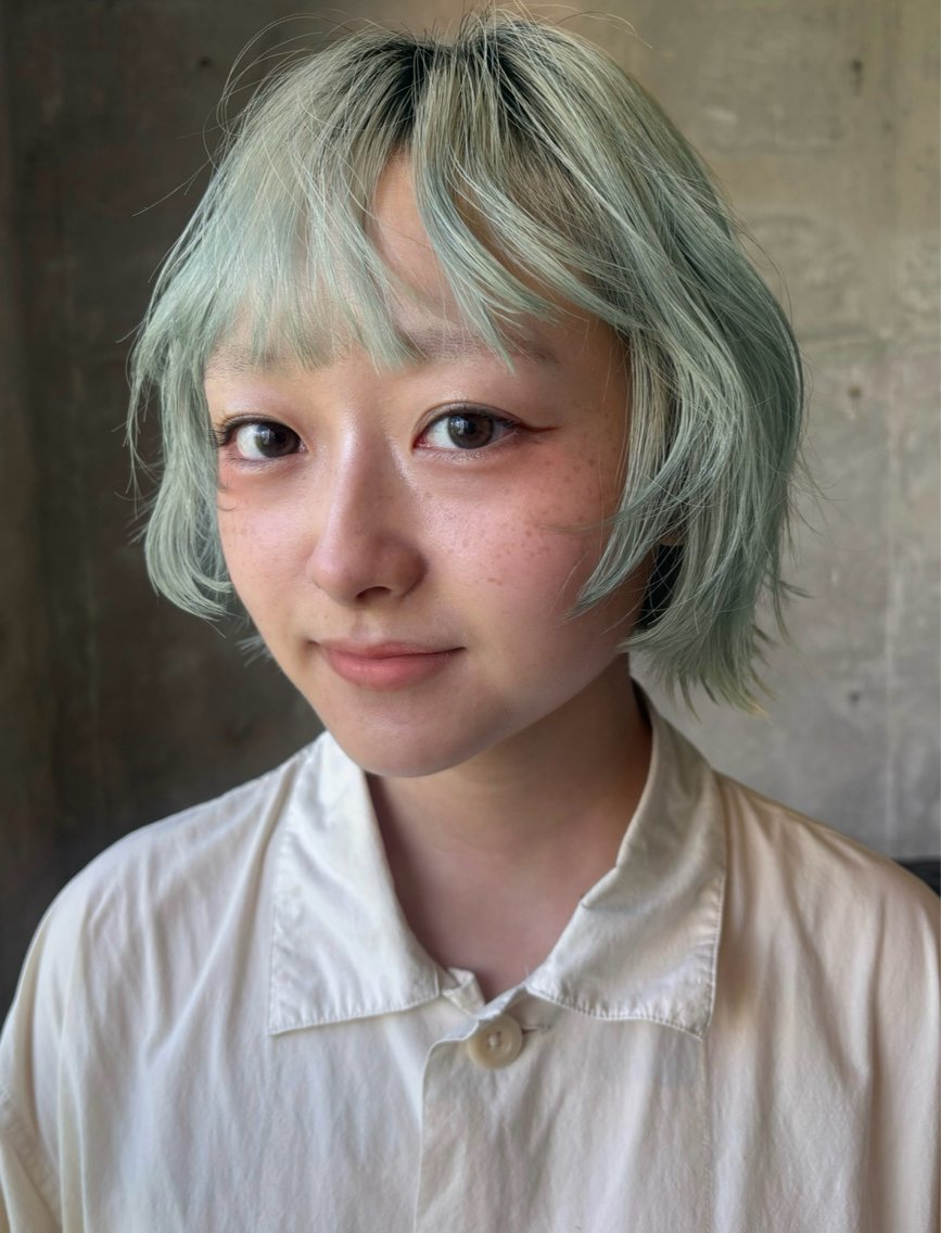ショート カット ヘアカラー トリートメント Cocona 🦤 /ブリーチ/デザインのヘアスタイル