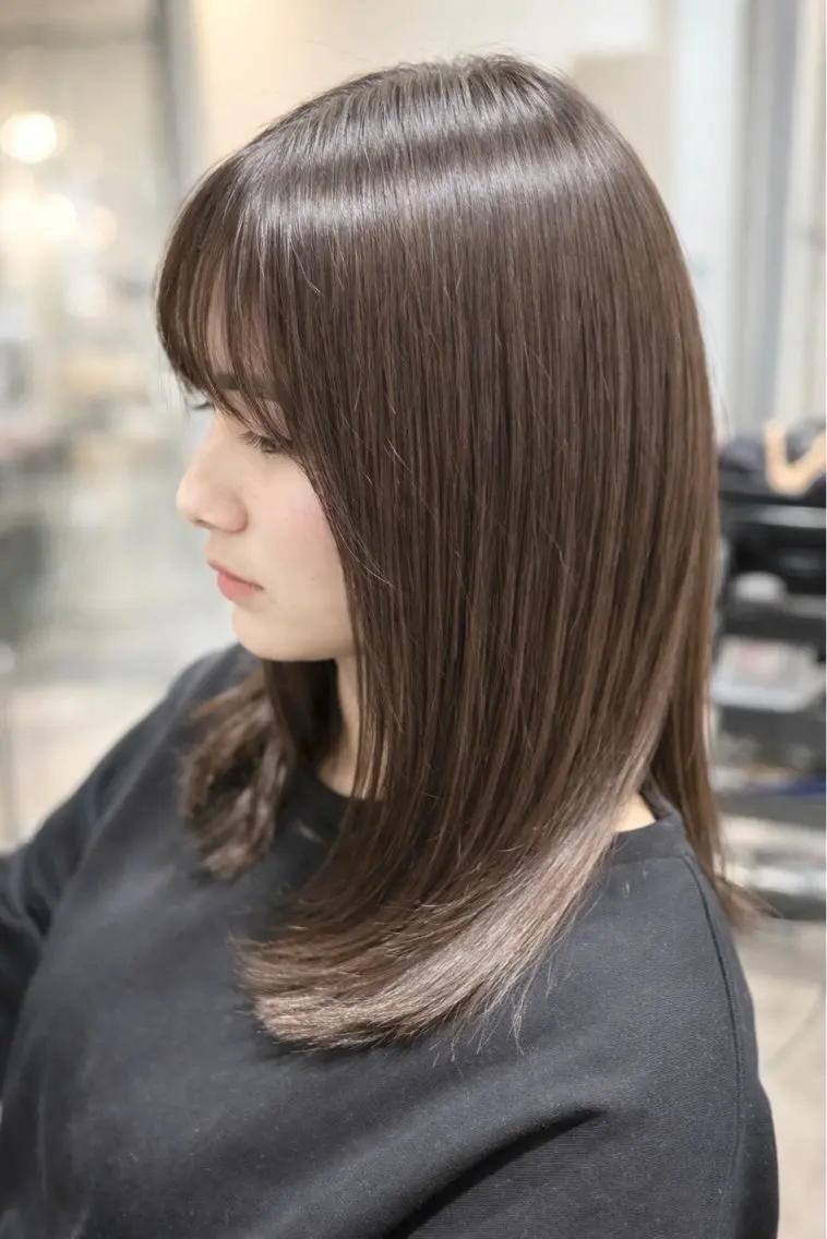 ドライカット+根本の白髪染の写真