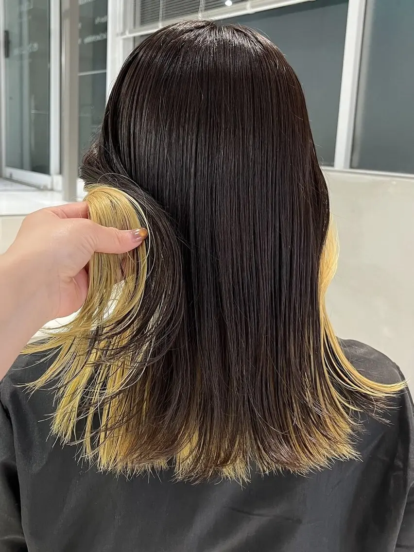 🍀︎インナーブリーチ+オンカラー+4step Aujua treatment🍀︎の写真