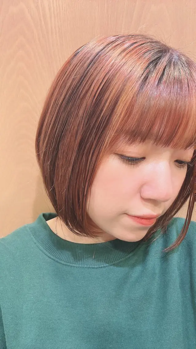 ショート カラー オレンジ Ludwig／ 小島千夏のヘアスタイル