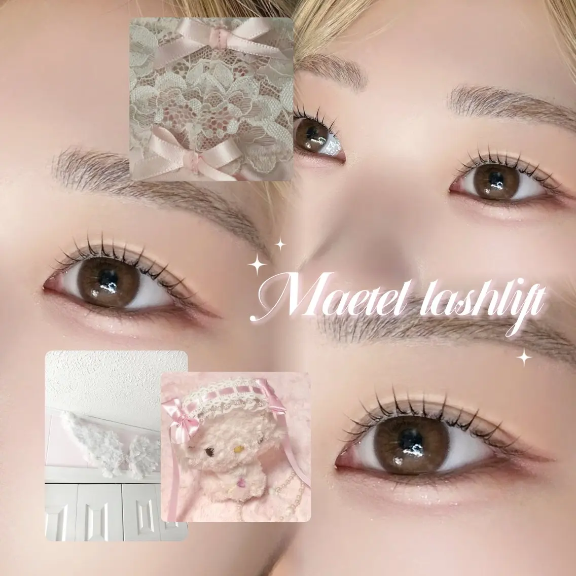 マツエク・マツパ マツパ 。ꕤ°₊sakura 束感まつ毛⊹𓈒✿のマツエク・マツパデザイン
