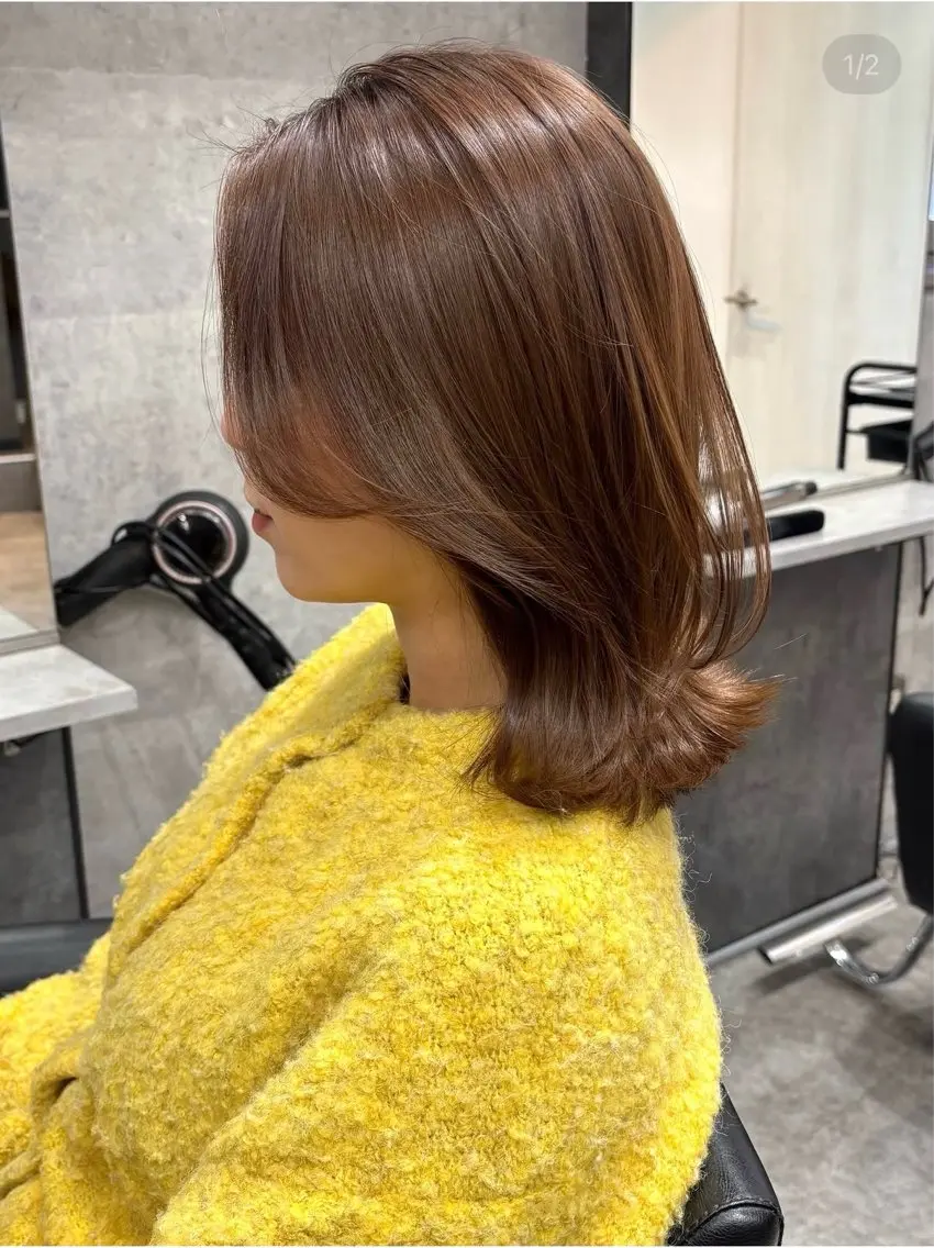 ミディアム カラー ヘアカラー lana hair 🌺kaineのヘアスタイル