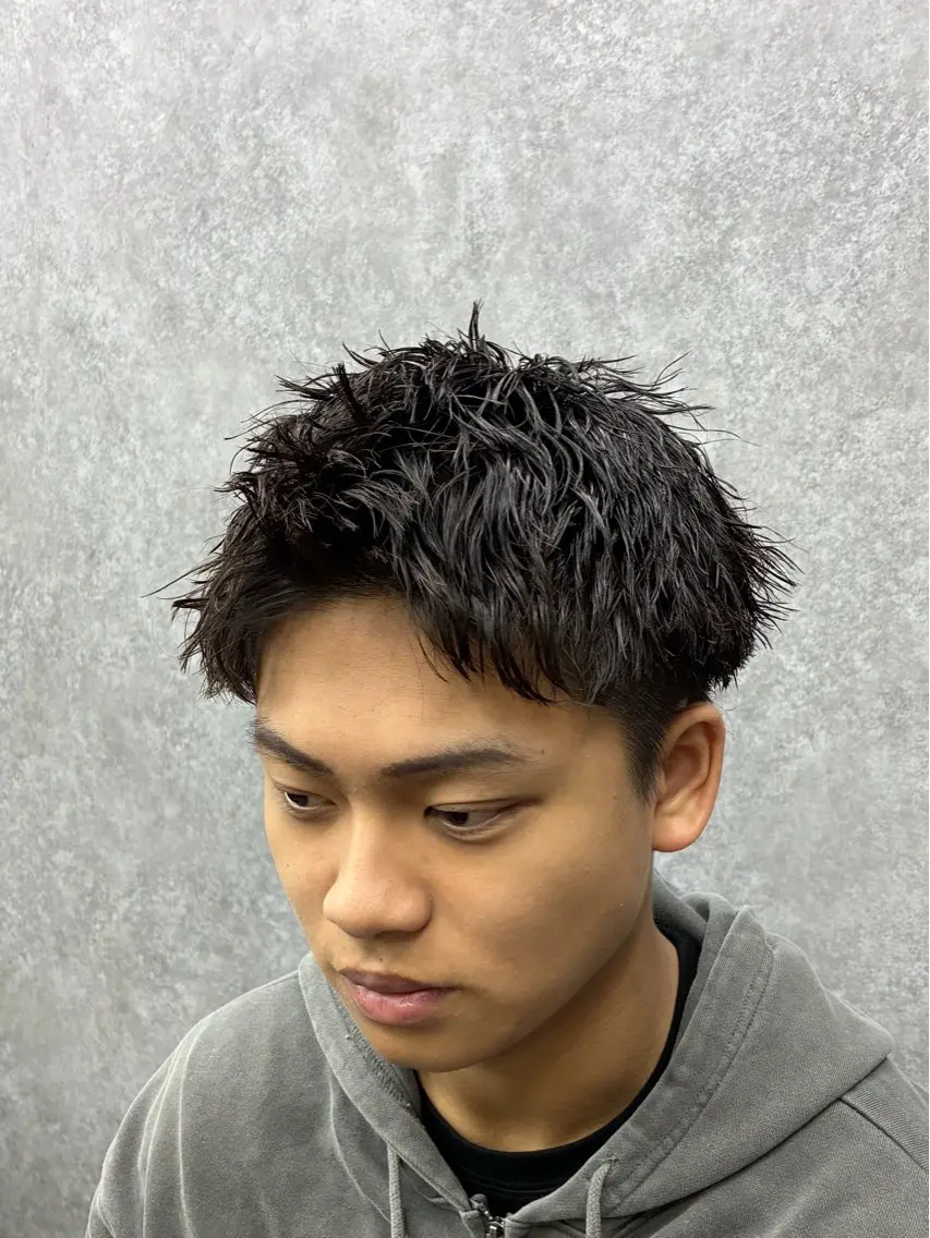 パーマ メンズ カット シャドウパーマ特化 🩵Chisatoのヘアスタイル