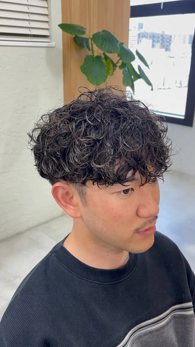 パーマ メンズ カット パーマ メンズスタイリスト/ メンズパーマ/居場のヘアスタイル