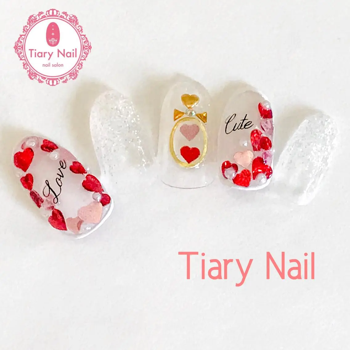 ネイル ハンドネイル 💗🪽Tiary Nail🪽💗のネイルデザイン