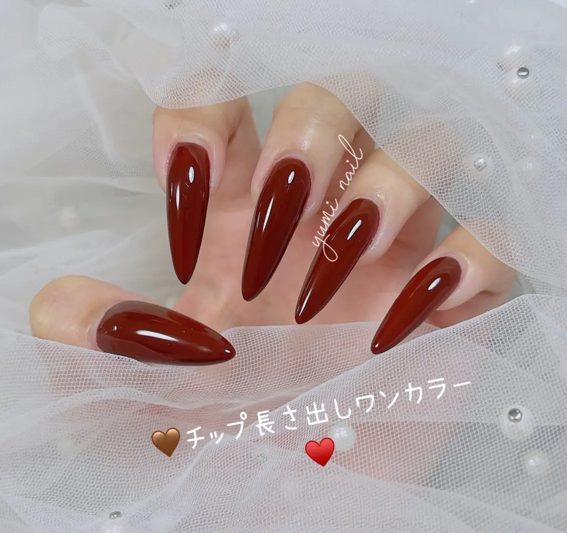 ネイル ハンドネイル 𝐲𝐮𝐦𝐢🎀 長さ出しデザイン専門のネイルデザイン