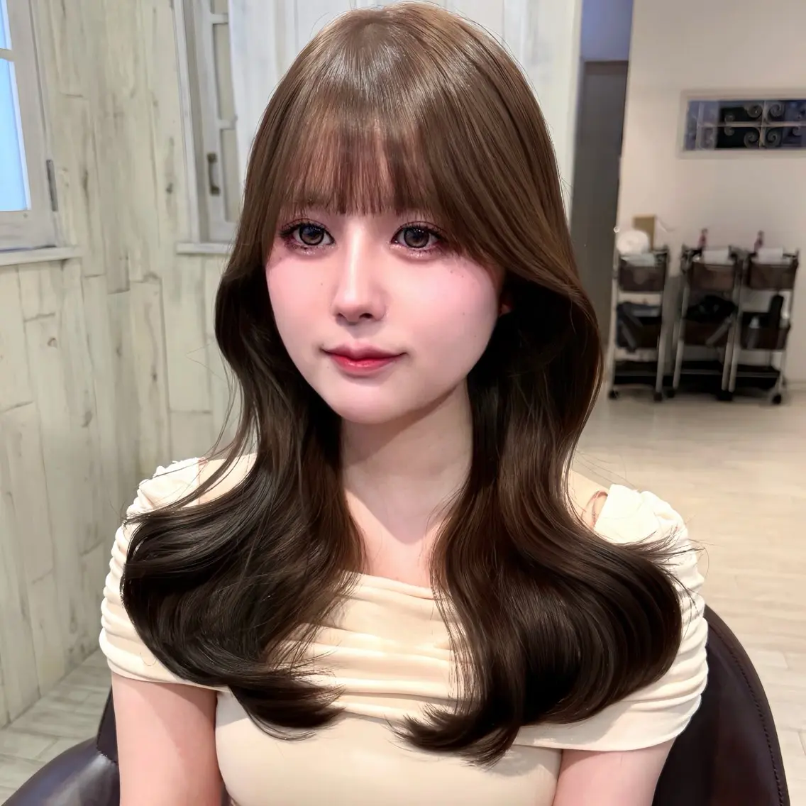 ロング ヘアカラー トリートメント カットモデル募集中 🎀美帆のヘアスタイル