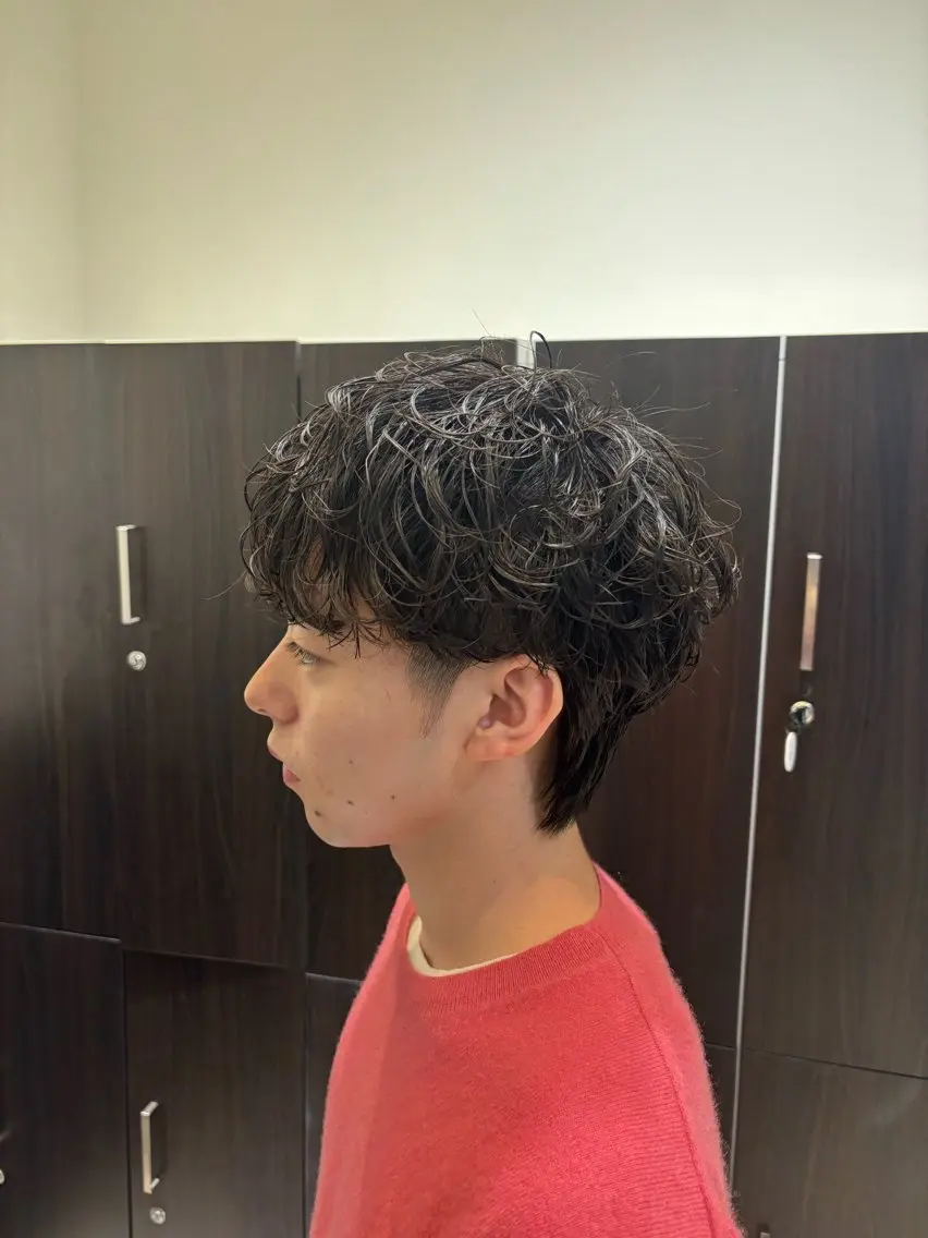 ミディアム ミディアムパーマ カット パーマ shinta スパイキー/パーマのヘアスタイル