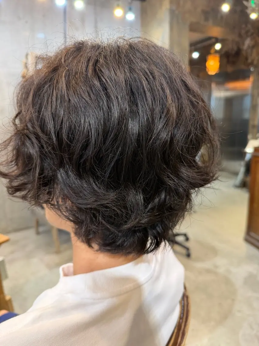 ショート パーマ ヘアアレンジ メンズ メンズパーマ カット パーマ 🍀Ryosuke 🍀のヘアスタイル