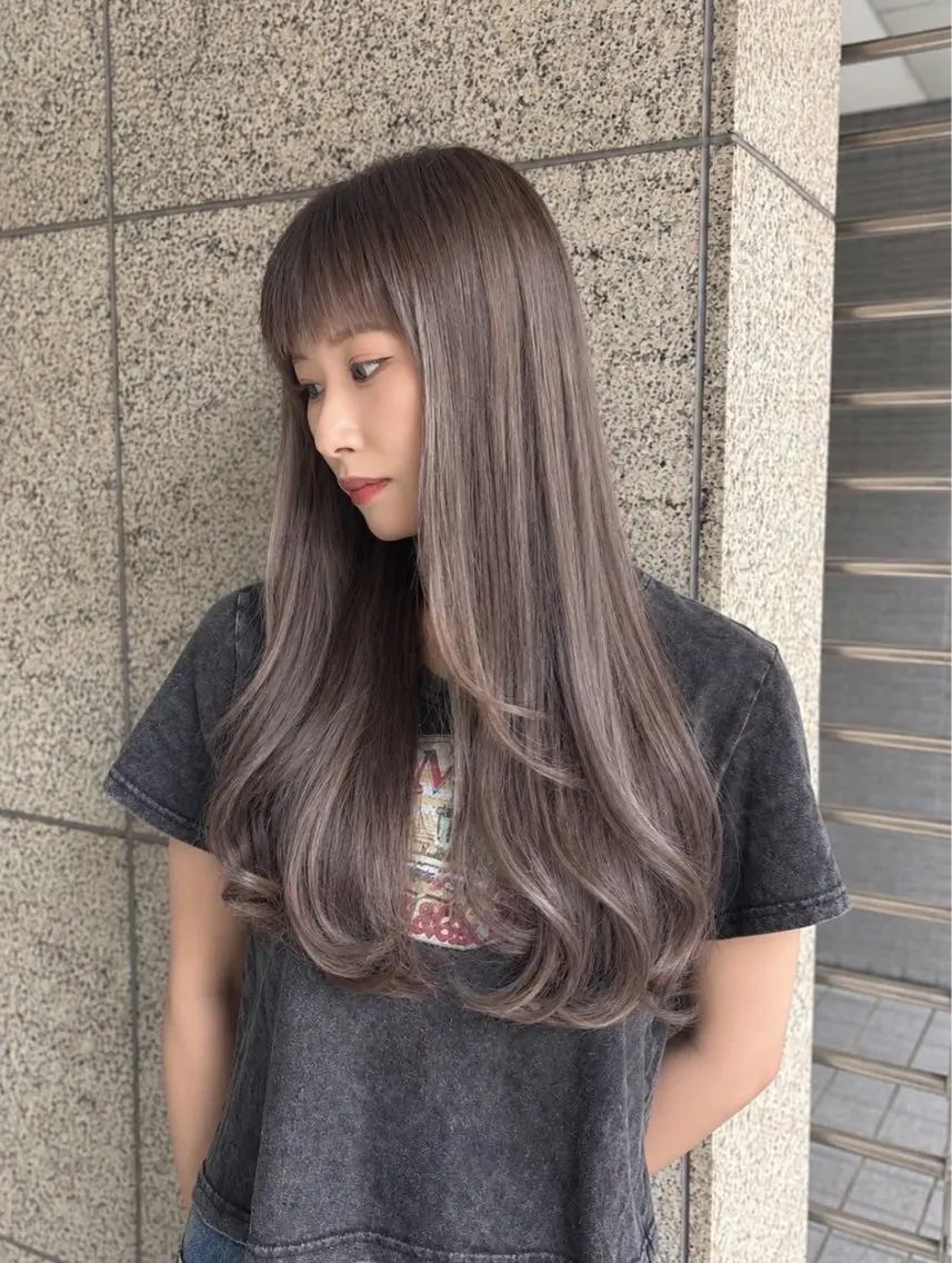 ロング シール+ちび編み込み エクステ/梅田のヘアスタイル