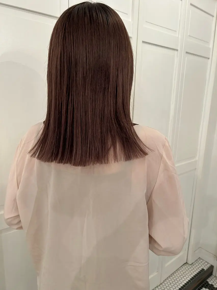 カラー カット ヘアカラー ブリーチカラー🎀 韓国風/寺門美優のヘアスタイル