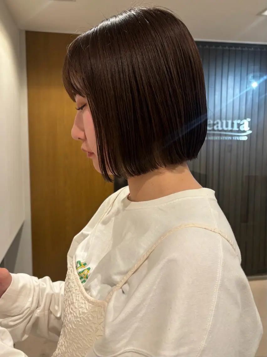 ショート 表参道/¥0カット /ツヤボブ✨/リョウのヘアスタイル