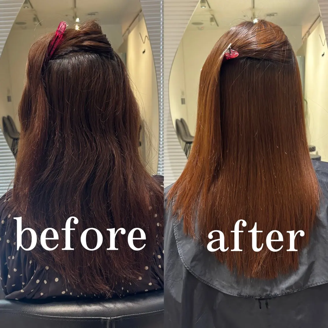 ロング 縮毛矯正 縮毛矯正 🧸艶髪🫧‪🎀 岡由紀乃のヘアスタイル