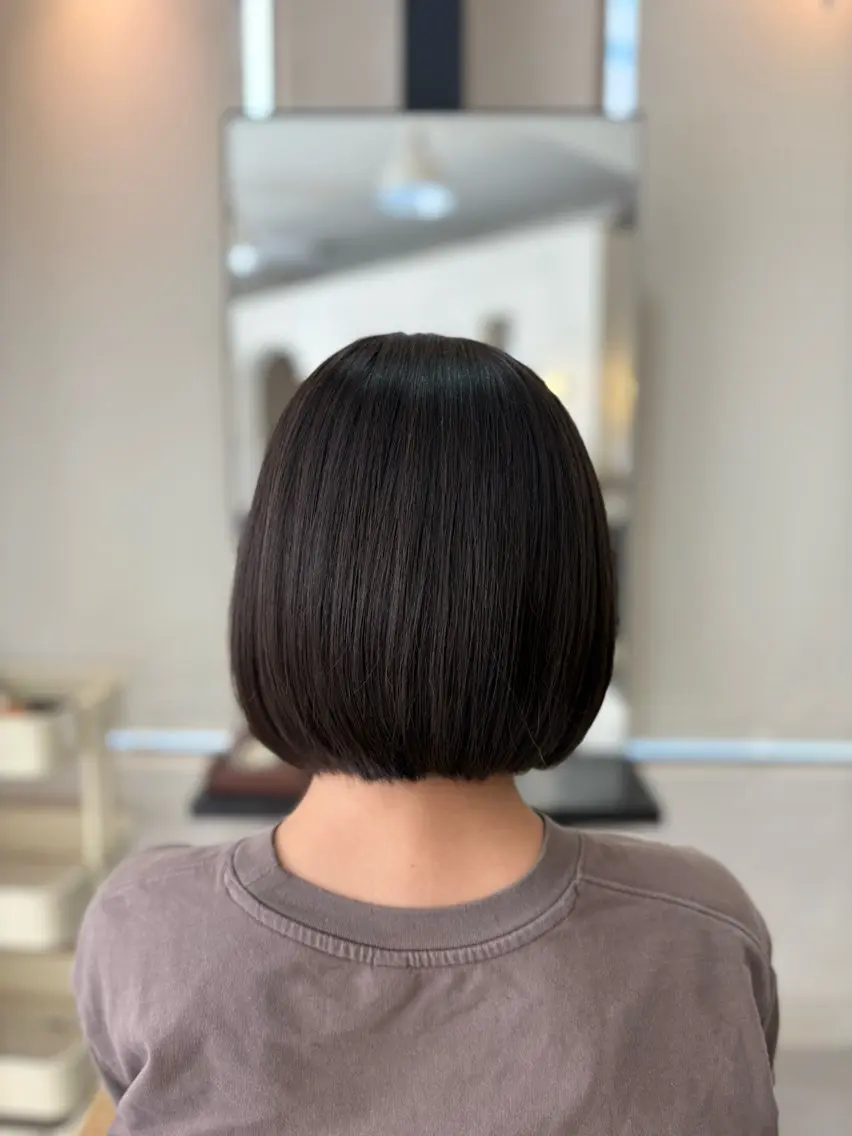 ショート 縮毛矯正 トリートメント 草津駅》 SATO💐のヘアスタイル