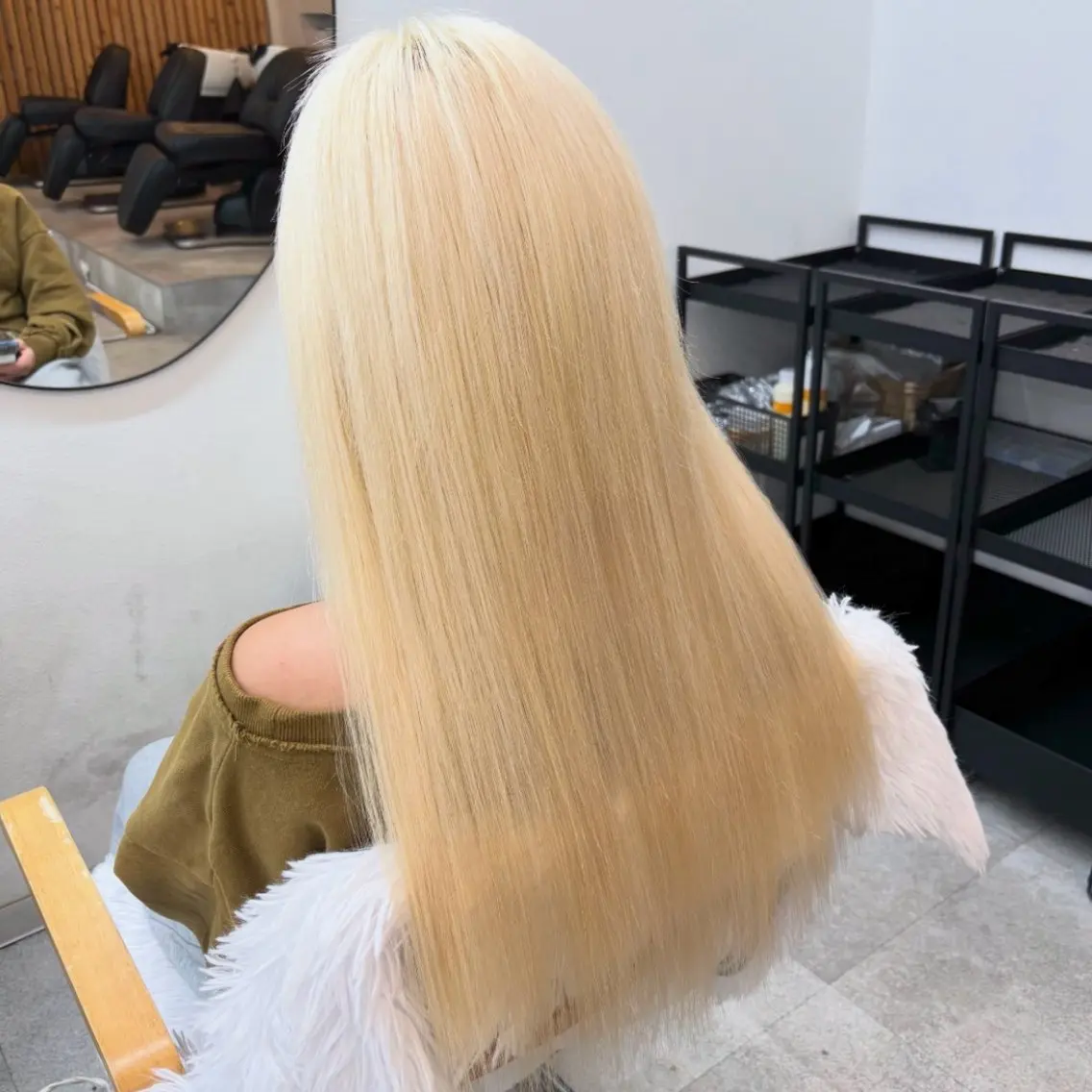 ロング カラー ブロンド ヘアカラー トリートメント ヘアセット 渋谷🤍ハイトーン 🤍ボブ🤍FUMUのヘアスタイル