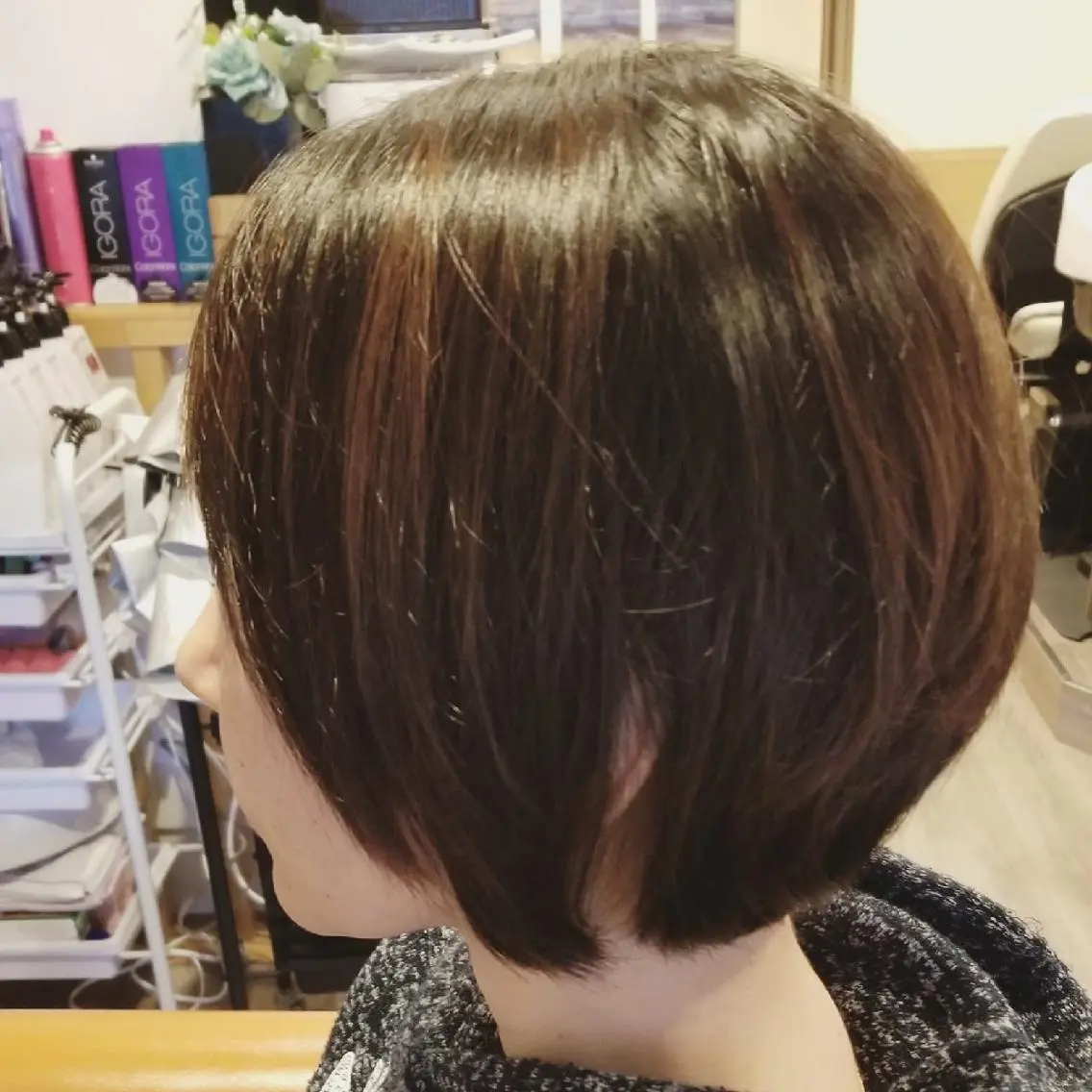 ショート カラー アディクシーカラー バレイヤージュ イルミナカラー 外国人風カラー レイヤーカット spa hair ark 富井直美のヘアスタイル
