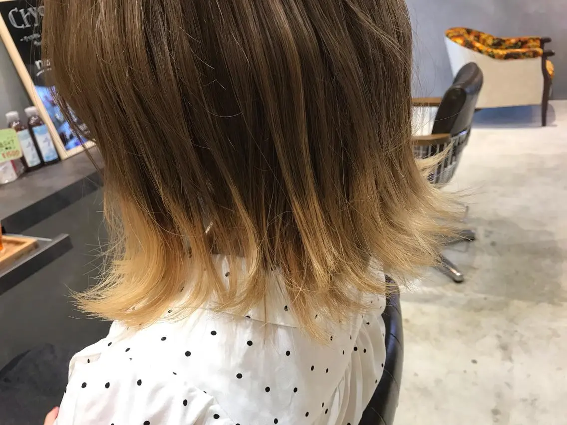 カラー グラデーションカラー 湯浅 隆のヘアスタイル