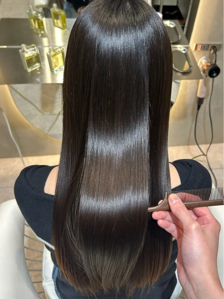 ロング 髪質改善 トリートメント トリートメント 加賀 千聖 /soigneのヘアスタイル