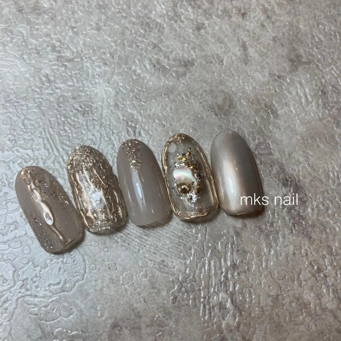 ネイル mks＊nail //  枚方長尾のネイルデザイン