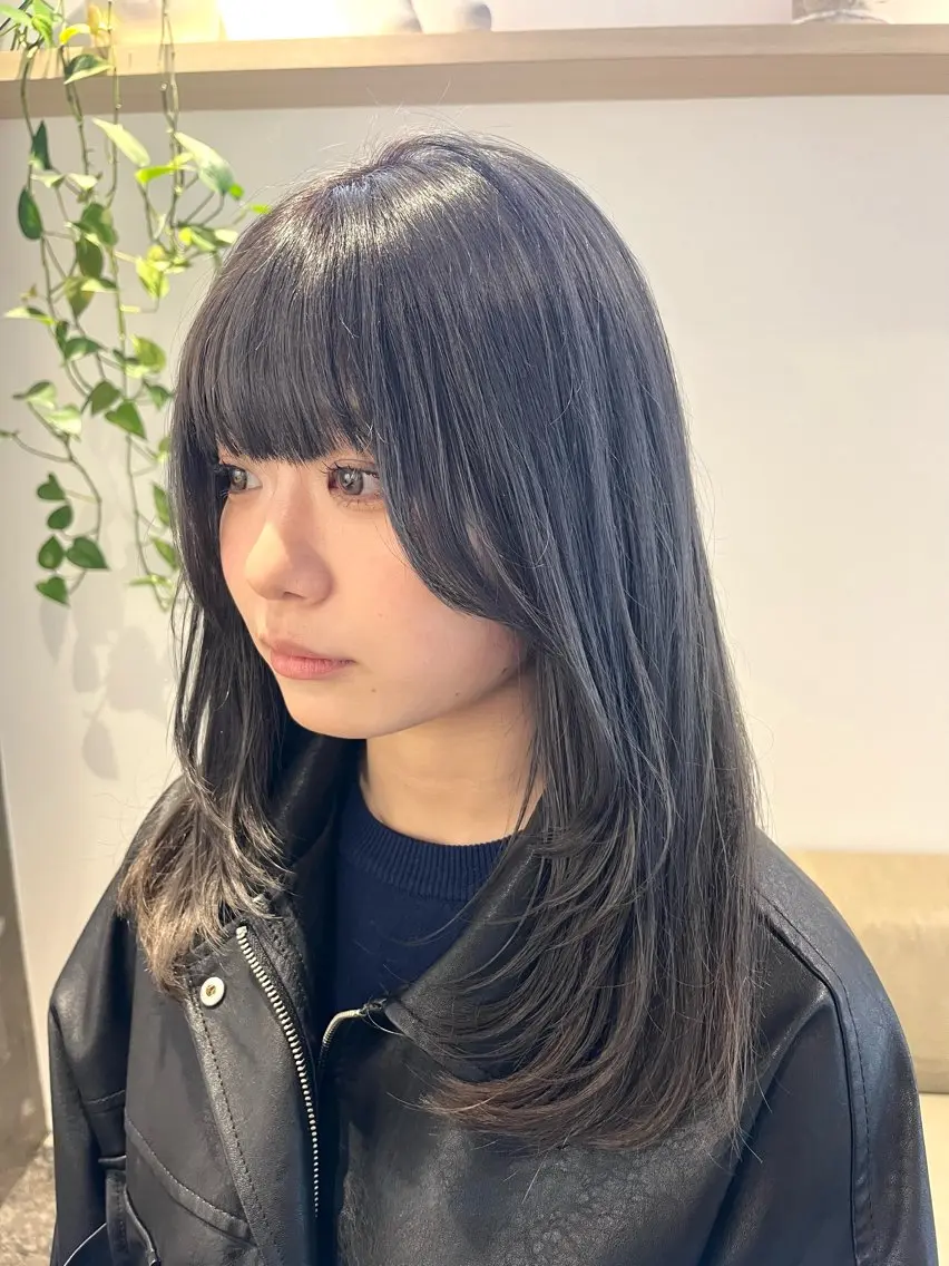 ロング メンズパーマ/ ハイトーン/タニザキのヘアスタイル