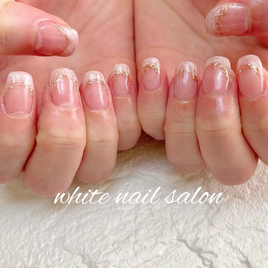 ネイル ラメ(グリッター) 持ち込み ハンドネイル white nail salonのネイルデザイン