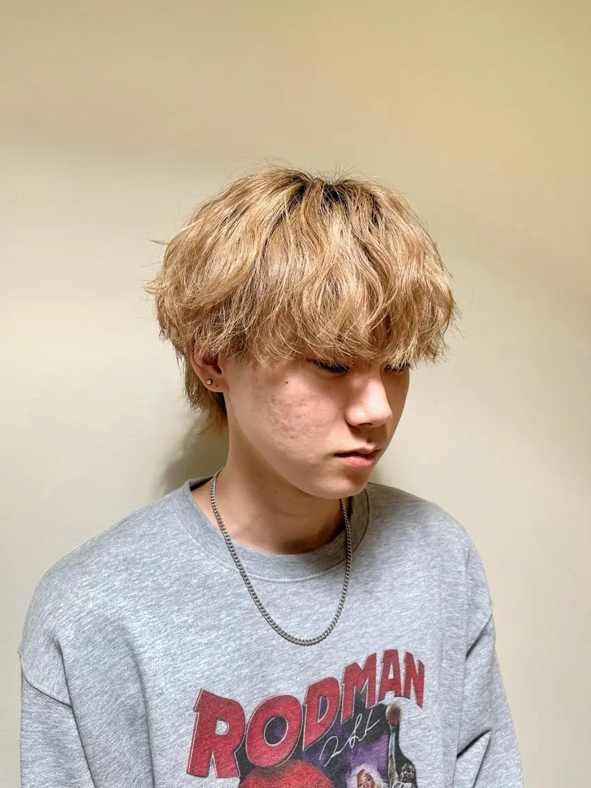 ショート メンズ マッシュウルフ マッシュ メンズウルフカット ウルフカット 🧊メンズ特化🧊 高木航希のヘアスタイル