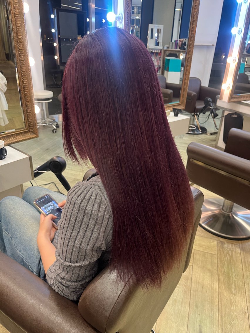 カラー カシス ラベンダーカラー ヘアカラー トリートメント ブリーチカラー募集 合澤のヘアスタイル