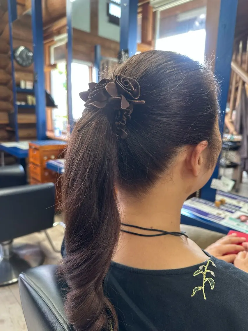 ヘアアレンジ ポニーテール 🌻リンクスハート 🌼島岡 茉生🌻のヘアスタイル