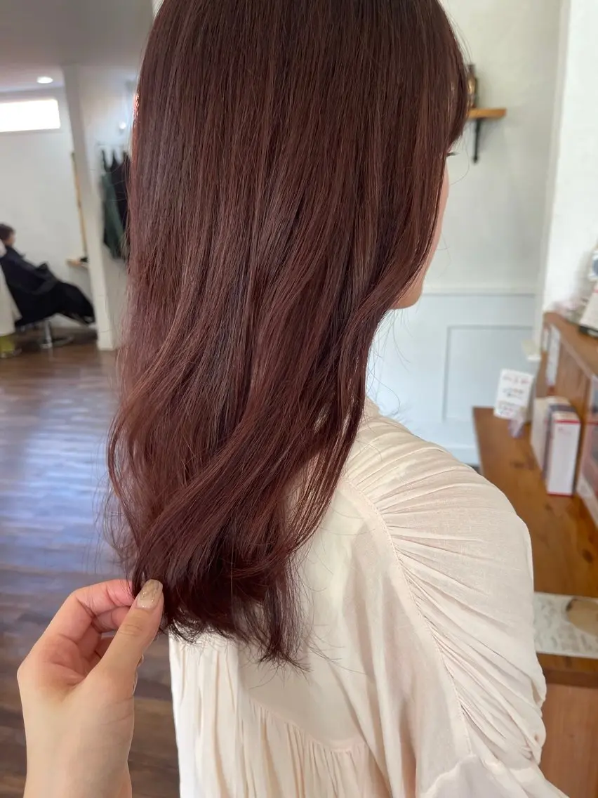 ロング カラー カット ヘアカラー トリートメント 関根 沙季のヘアスタイル
