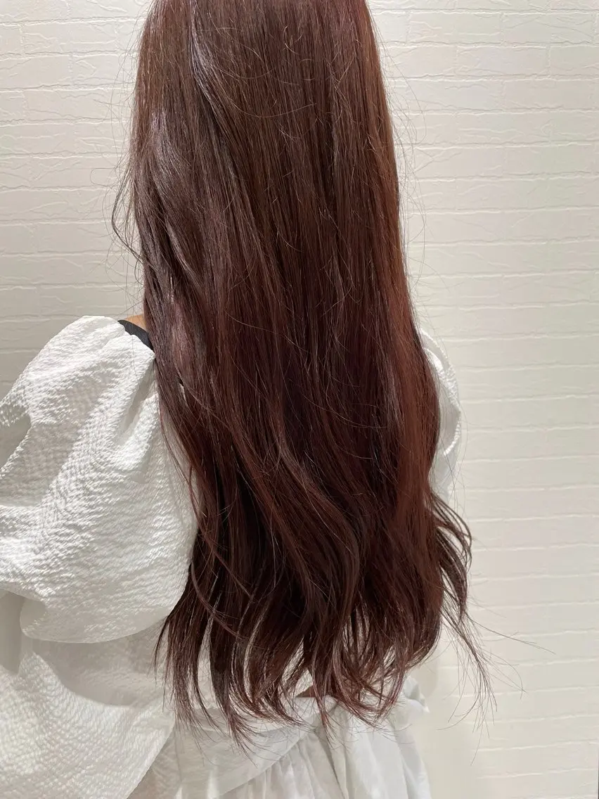 カット+🫧艶々カラー🫧+1stepトリートメント🌈の写真