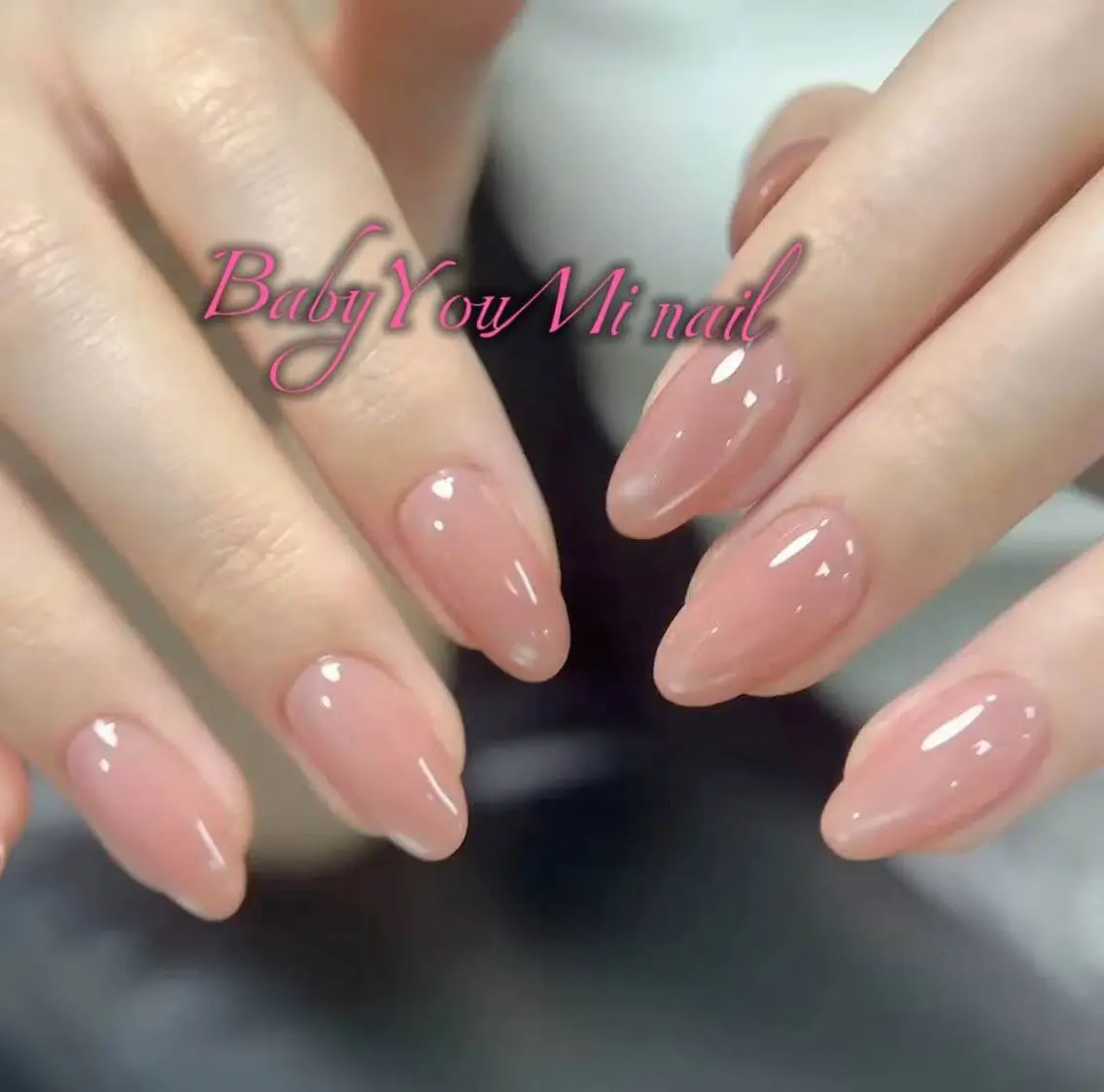 ネイル オーロラネイル チークネイル 成人式 フットネイル フレンチネイル ハンドネイル BabyYouMi nailのネイルデザイン