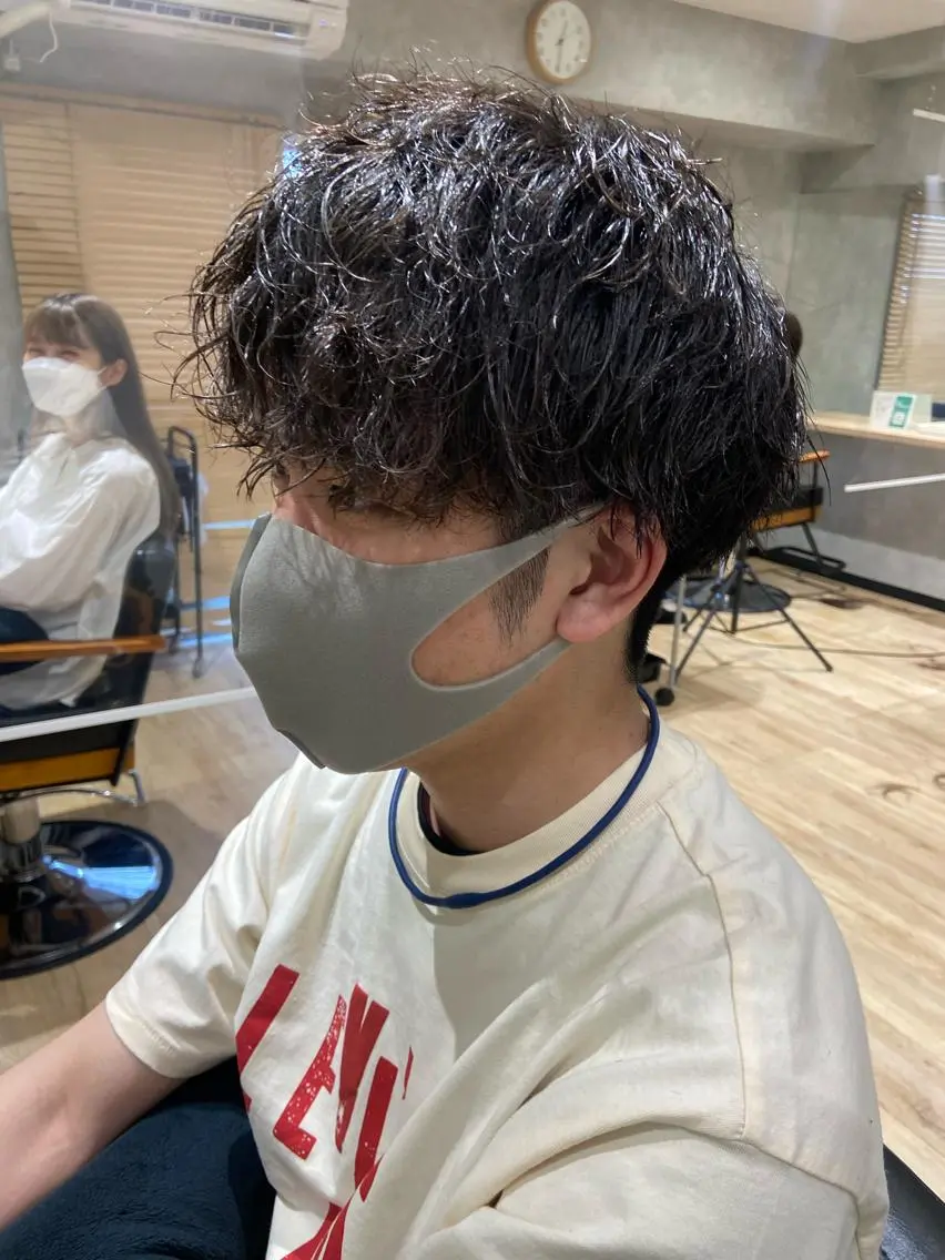 【men's】➰🧑🏻カット+パーマ🧑🏻➰の写真