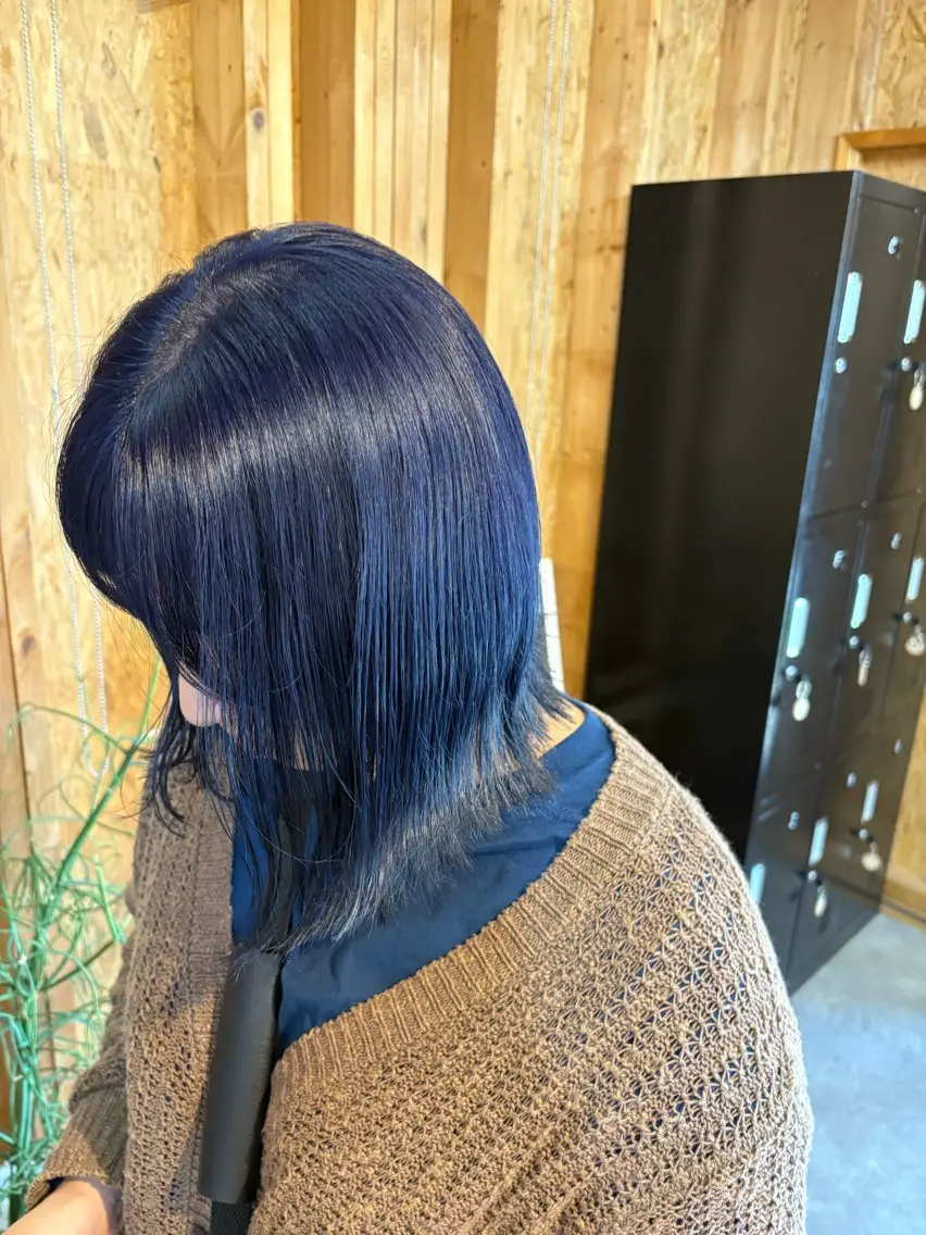 カラー ヘアカラー トリートメント まろみ暖色×ボブ ×chia🕯のヘアスタイル