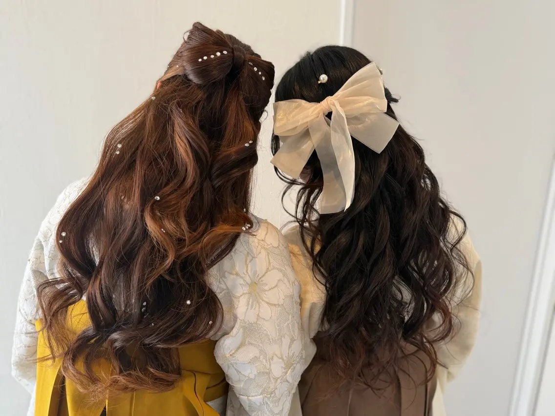 【崩れにくい】プロのヘアセットの写真