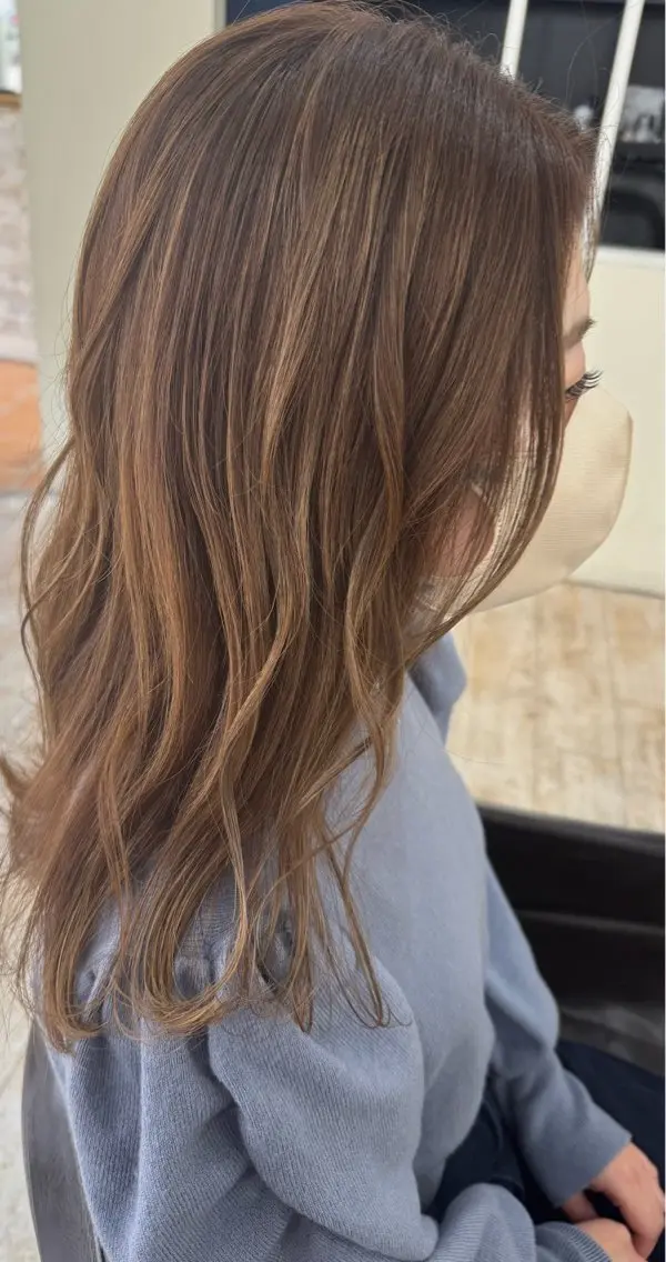 カラー ブリーチ ハイライトカラー ヘアカラー トリートメント Agu  hair 清尾　浩昭のヘアスタイル