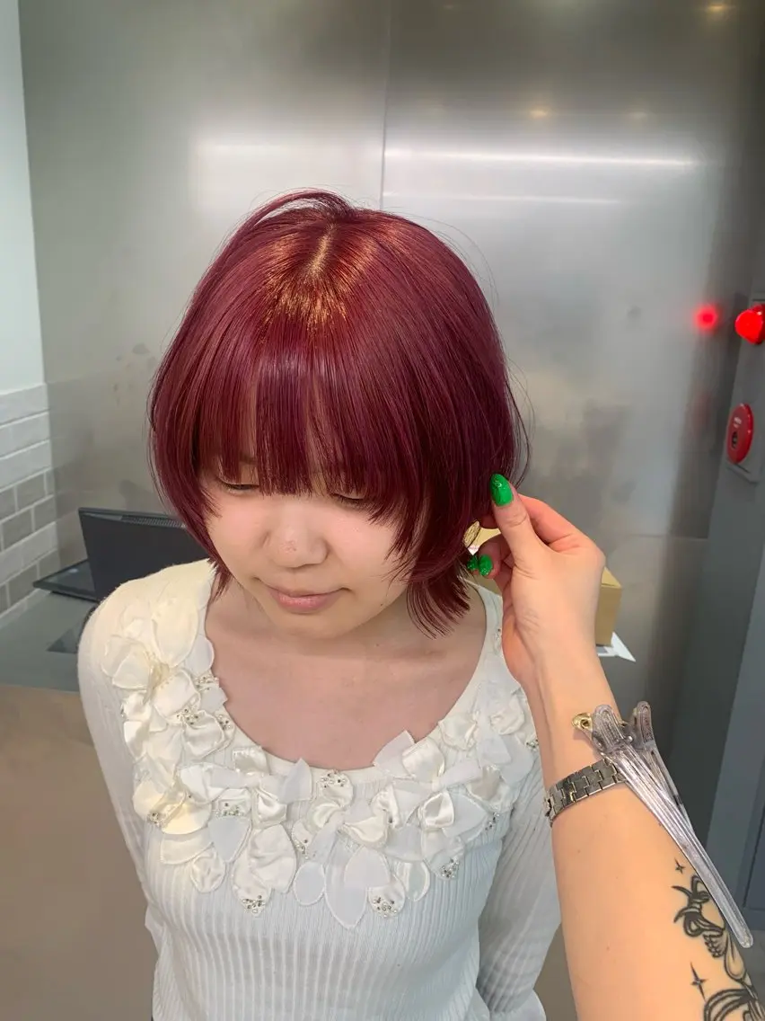 ミディアム ヘアカラー keen吉祥寺🐆 レイヤー/NAO🩶のヘアスタイル