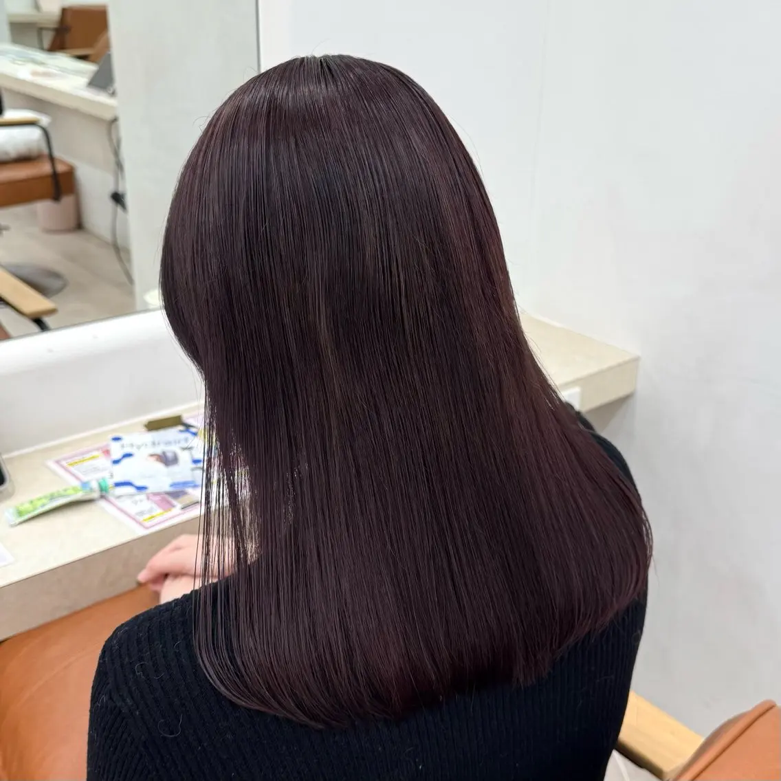 ミディアム カラー トリートメント カット ヘアカラー トリートメント りな🪽カット /縮毛/透明感カラーのヘアスタイル
