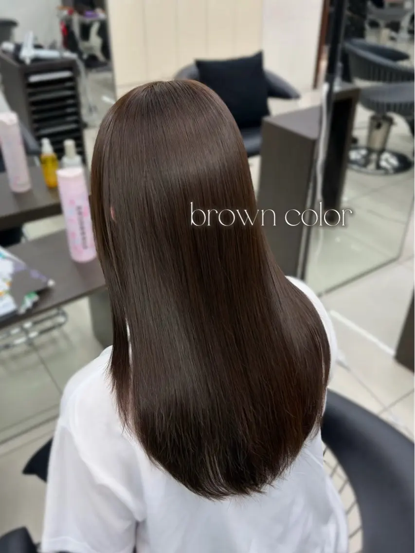 ロング ヘアカラー トリートメント レイヤー×艶髪🤎. 𝜗𝜚hitomiのヘアスタイル