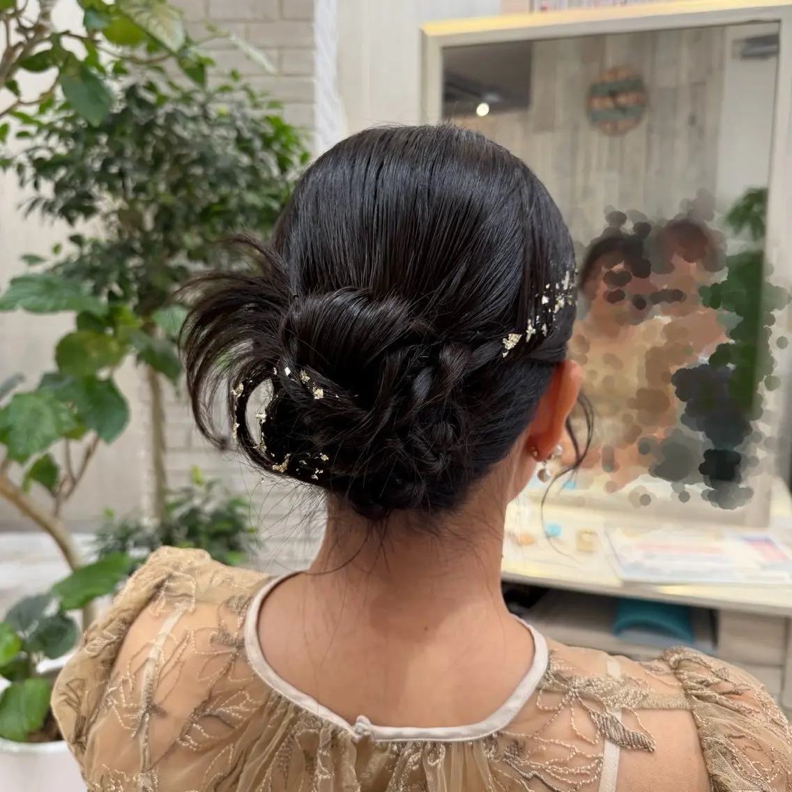 ミディアム ヘアアレンジ ヘアセット 🫧透け感⋆艶髪💎 山口アヤカのヘアスタイル